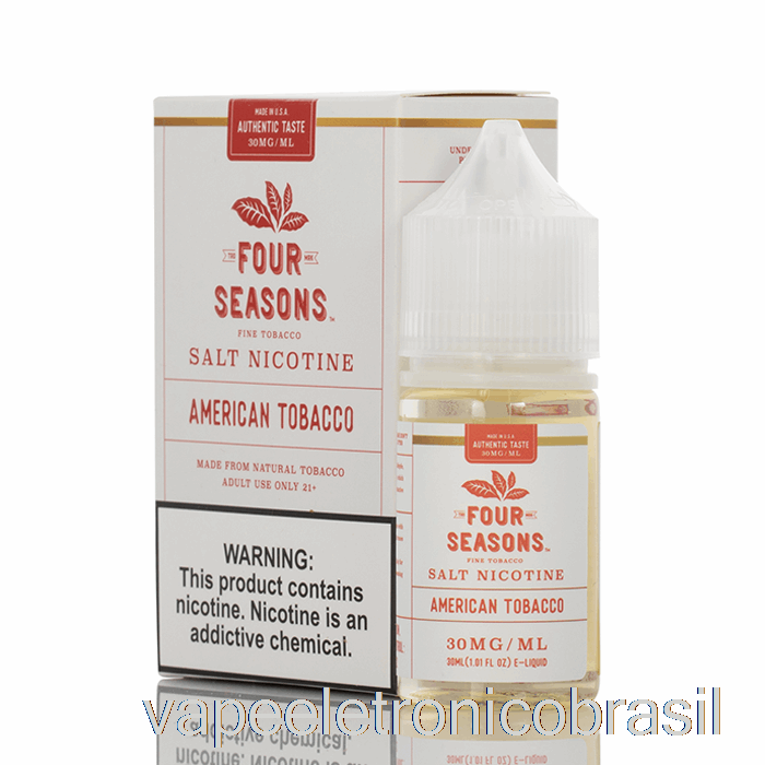 Vape Vaporesso Sal De Tabaco Americano - Quatro Estações - 30ml 30mg